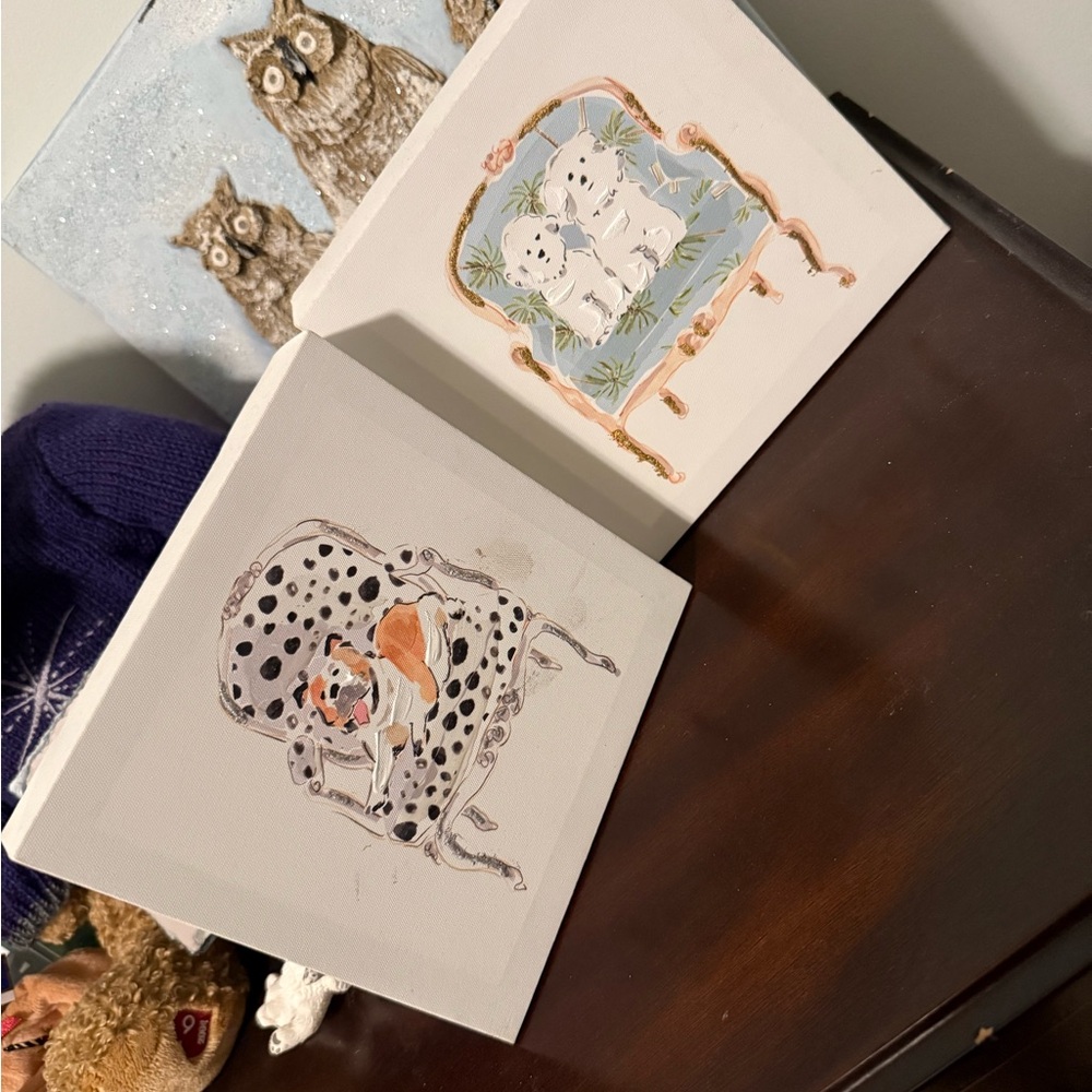 Set of Two Cat Art Prints